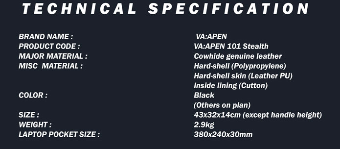 VAAPEN Technical Specifications