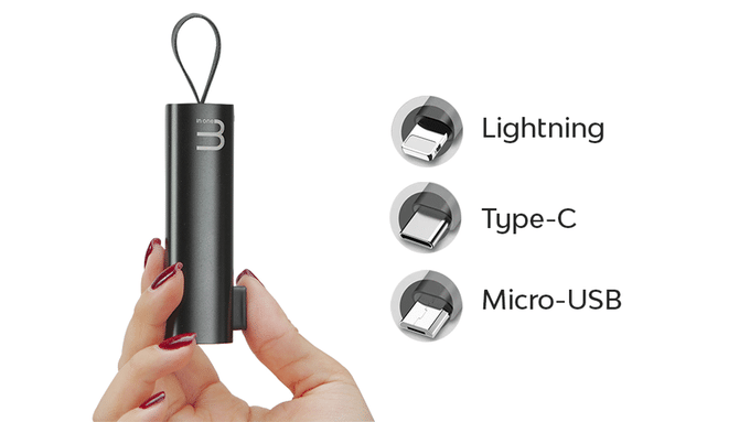 3-in-1 USB charging cable