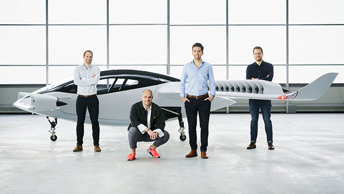 Lilium jet taxi and four founders