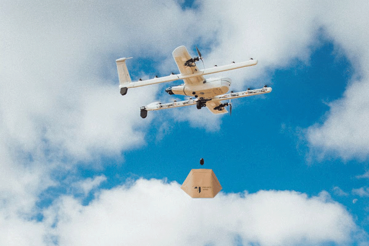 Alphabet's drone delivery system in Australia