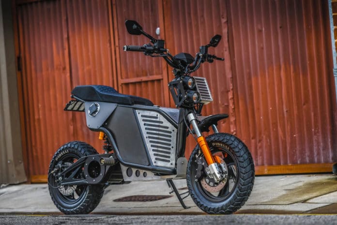 The NKD - Fonzarelli's first full electric motorbike with mid-drive motor