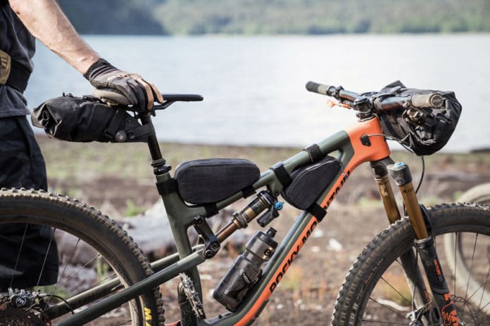 EVOC's brand new collection of rather innovative looking bikepacking bags. Image Credit: EVOC