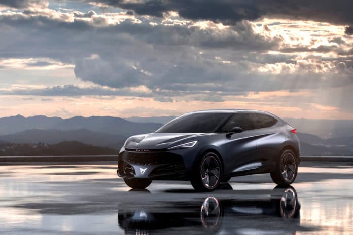 SEAT has revealed an electric performance concept, the Tavascan. Image Credit: Seat