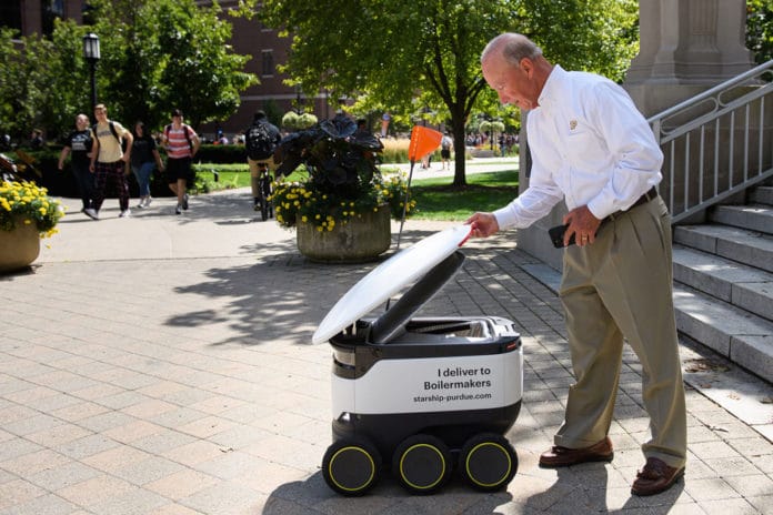 Purdue University welcomes delivery robots