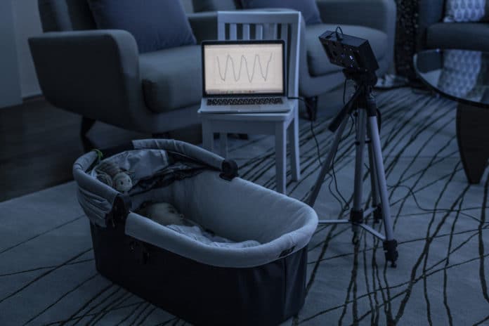 BreathJunior, the first smart speaker system that uses white noise to monitor infants’ breathing.