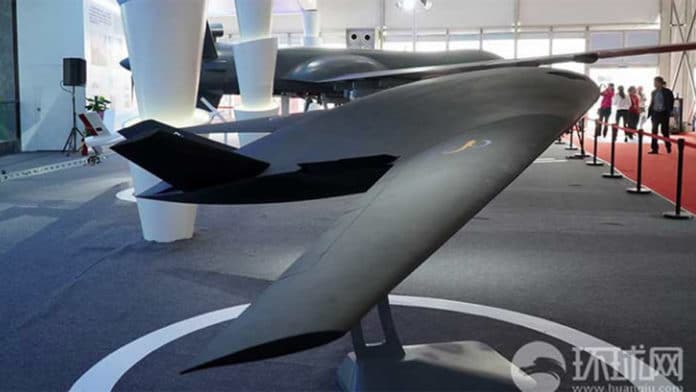 Model of the FL-2 long range multipurpose high-subsonic transport drone.