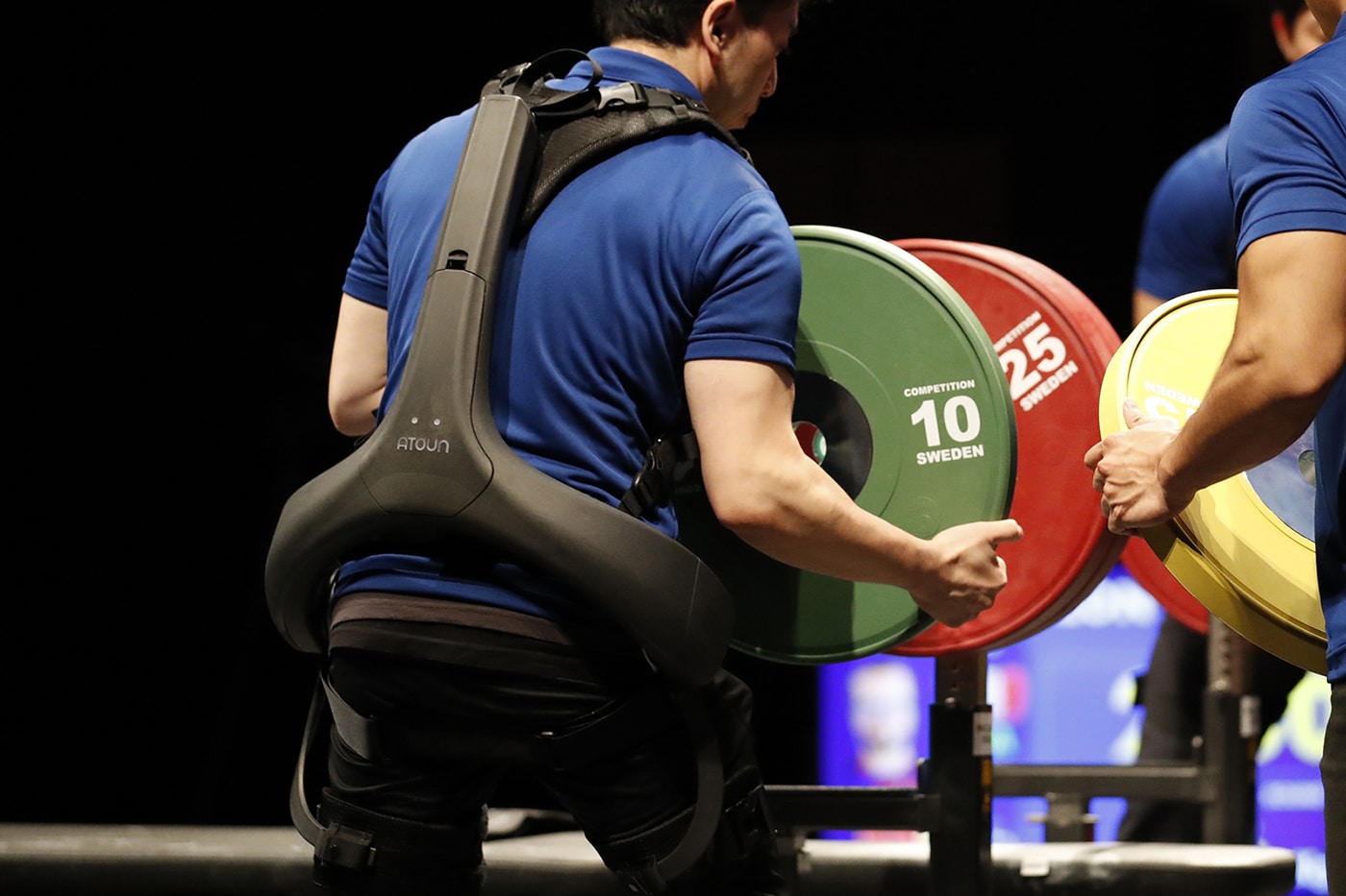 Power assist suit used at World Para Powerlifting (WPPO) Events
