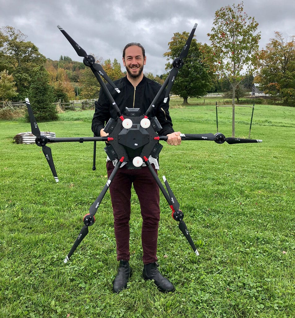 The company modifies drones to fire rapidly germinating tree seeds into the soil.