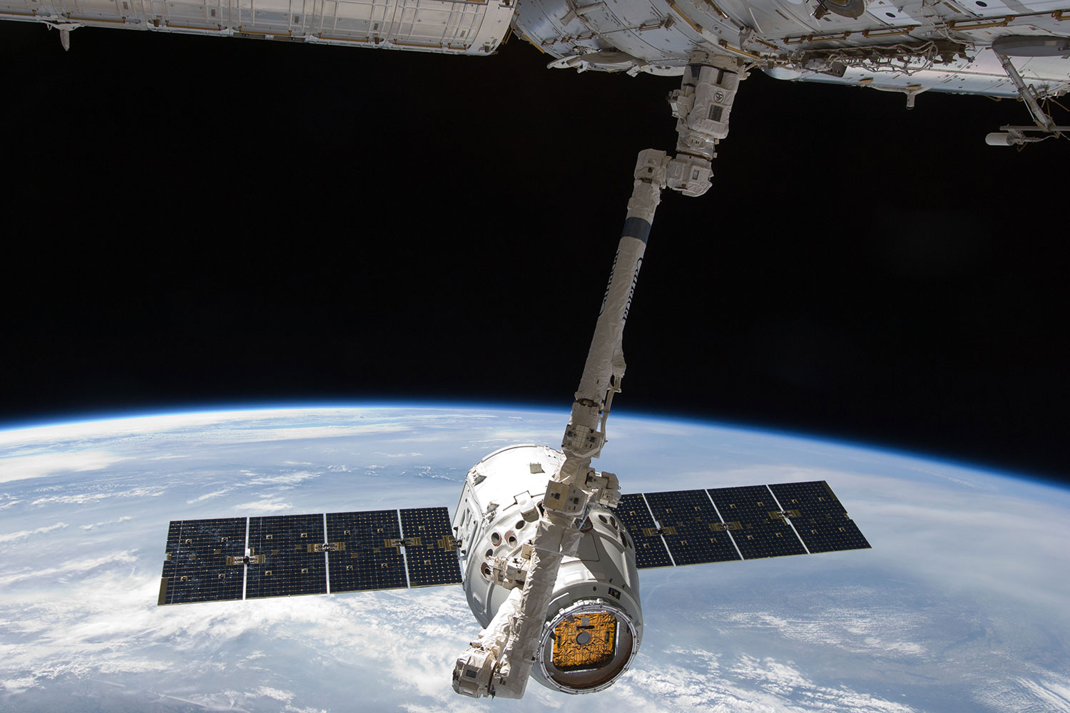 Dragon capsule delivers a floating robot and 'Mighty Mice' to ISS