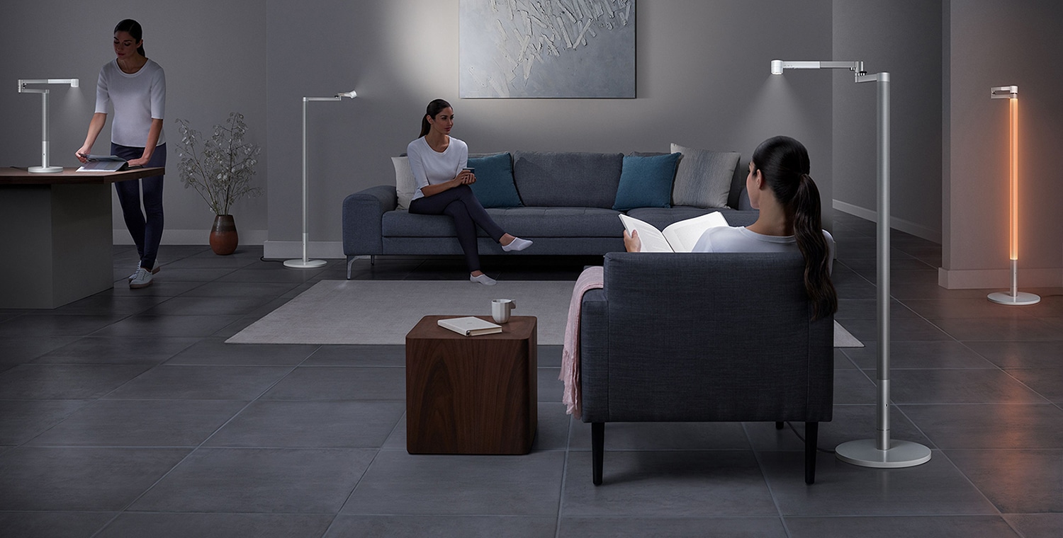 Luxurious and intelligent Dyson Lightcycle Morph lamp can track room light and adjust lighting accordingly.