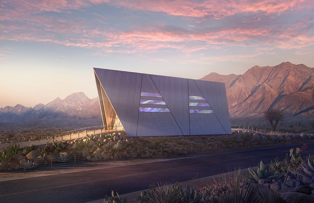 Oklo Aurora powerhouse rendering - desert.
