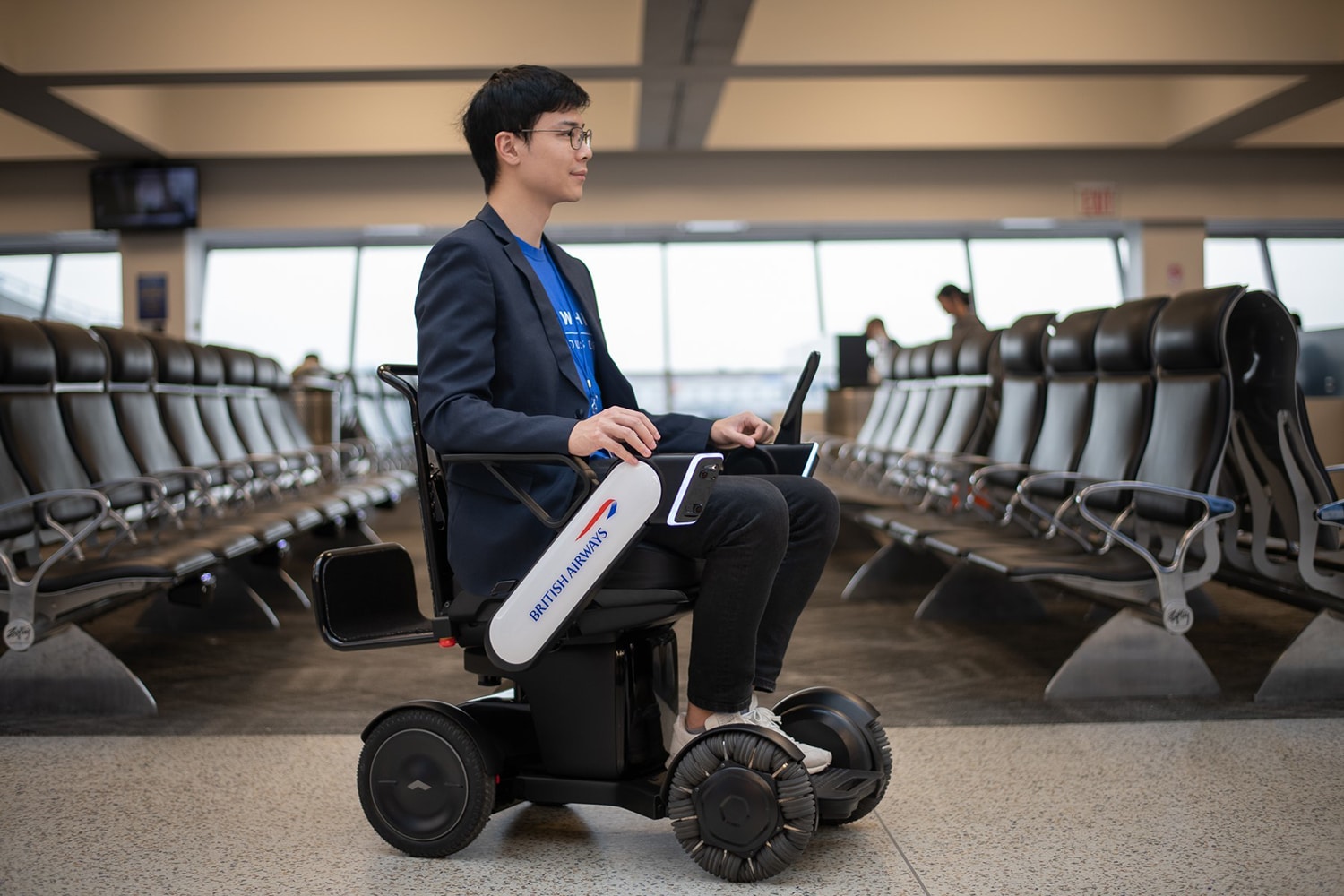 British Airways trials autonomous mobility device at New York JFK Airport.