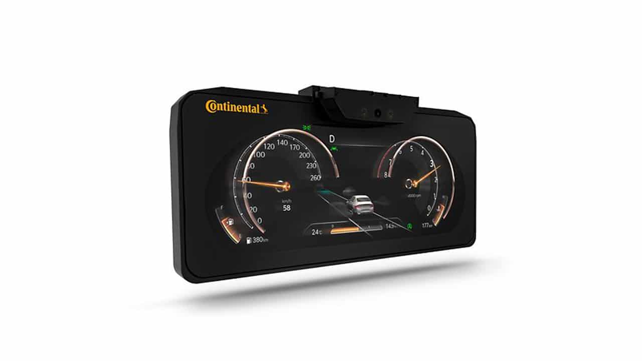 Continental's car display featuring autostereoscopic 3D technology.