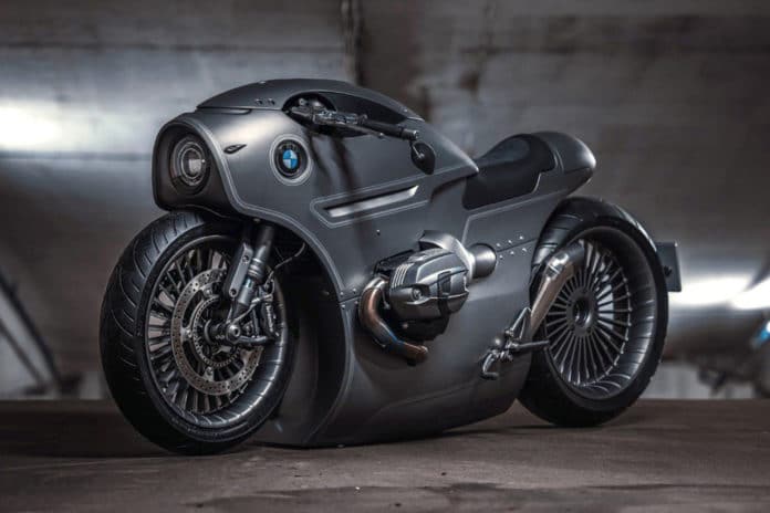 The new custom-made BMW R9T motorcycle rebuilt by Zillers Garage.