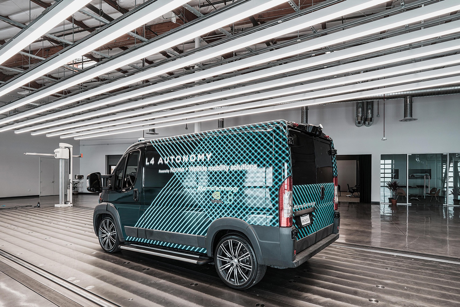 Karma L4 E-Flex, an autonomous electric delivery van.