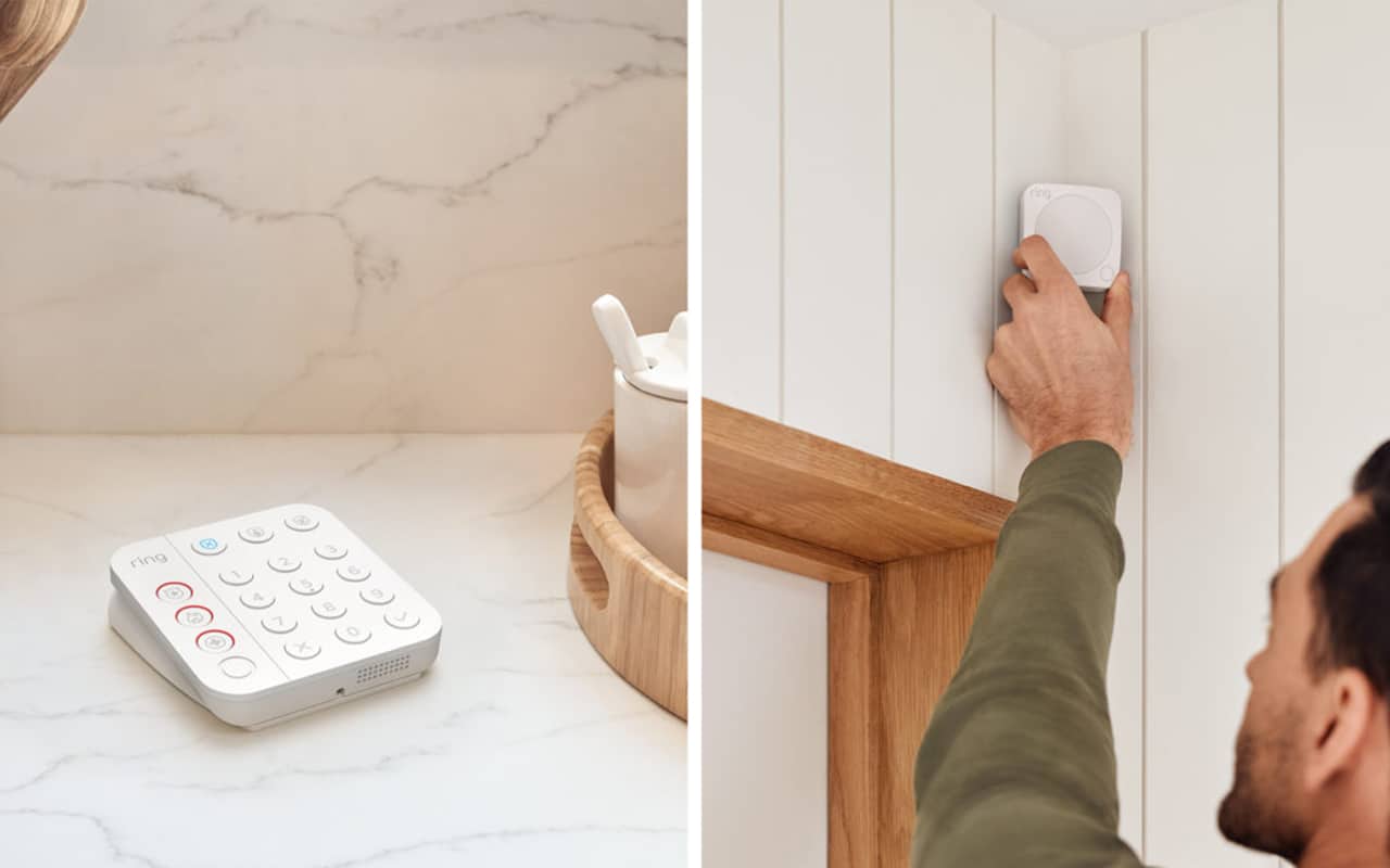 The updated Ring Alarm Keypad features one-touch buttons for emergency services. Credit: Ring