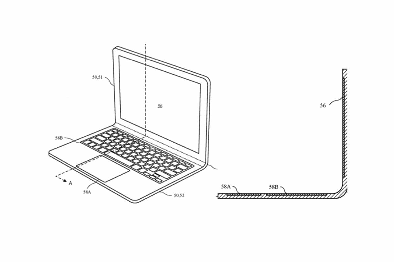 Apple patents MacBook design with a bendable hinge.
