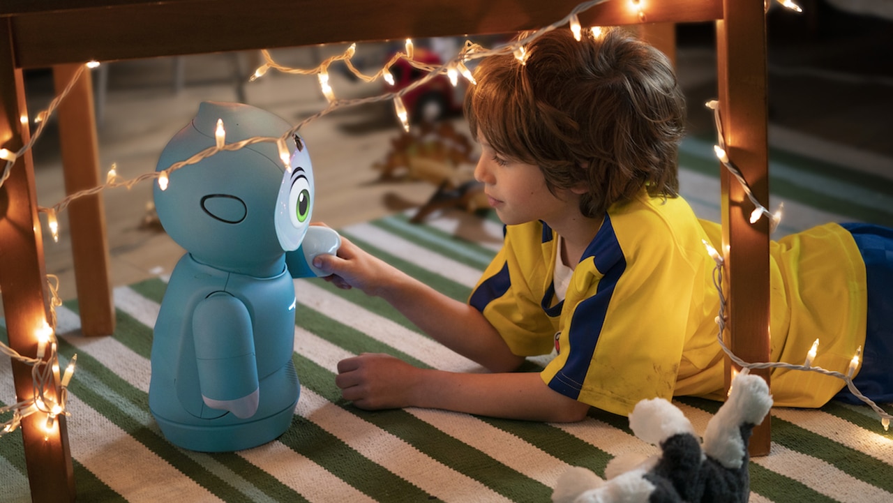 Meet Moxie, a social robot that help children develop social skills.