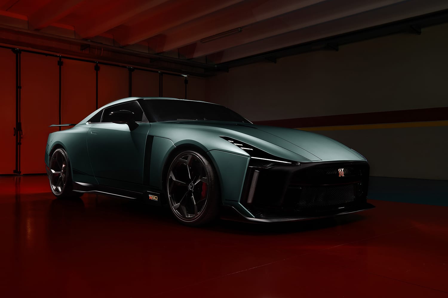 Nissan unveils the first production version of its GT-R 50 sportscar.