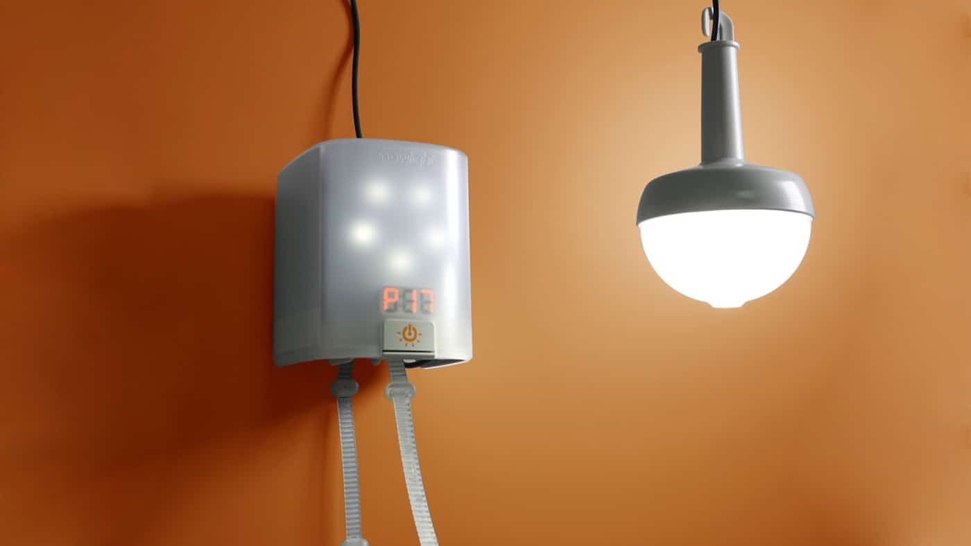 NowLight, a manually powered lamp brings light without electricity.