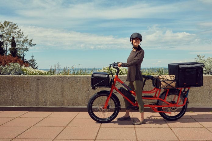 RadWagon 4, a modular e-cargo bike that carries up to 158kg.