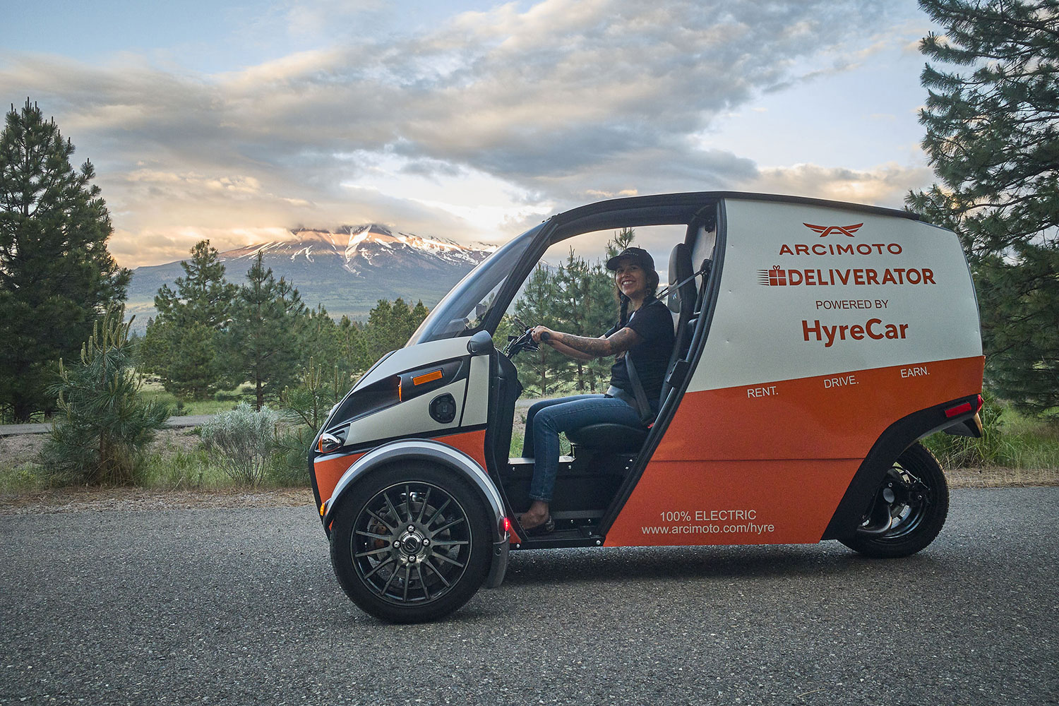 Arcimoto begins renting its three-wheel electric Deliverator in LA using HyreCar.