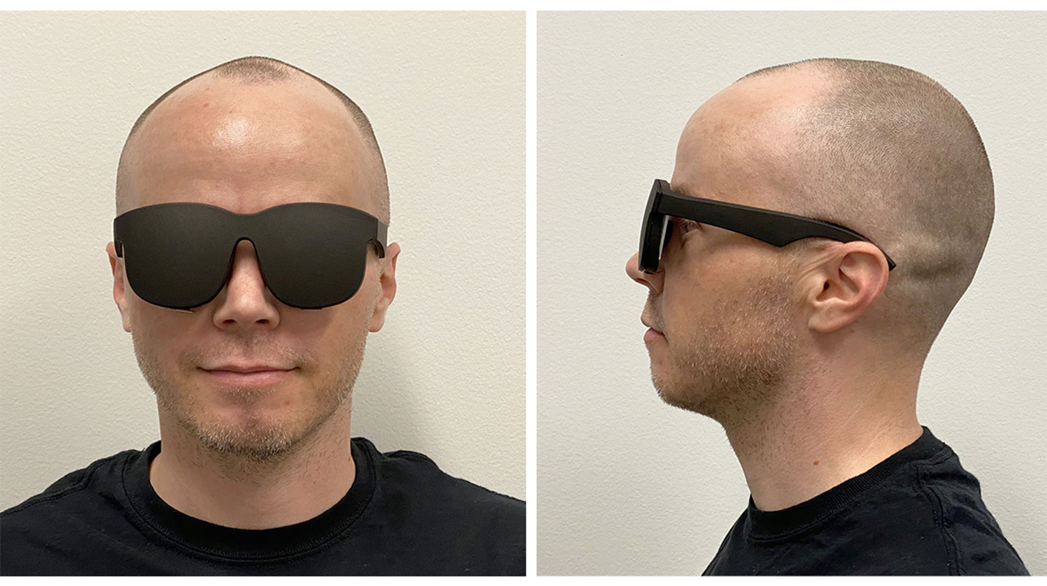 Facebook has a prototype VR headset that looks like a pair of glasses.