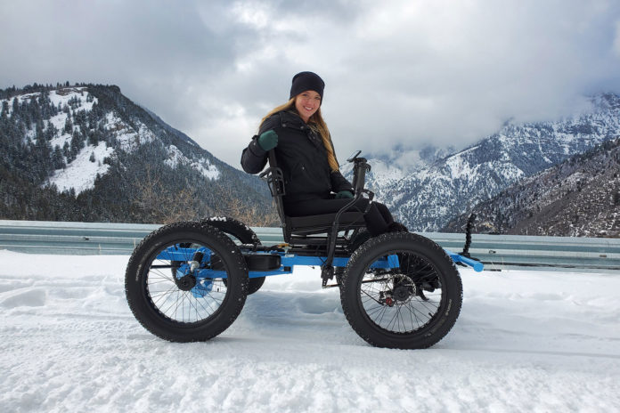 The Rig enables people with reduced mobility to travel under all conditions - snow, sand, the seaside, hiking trails, and many more.