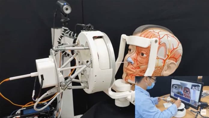 New specimen collection robot eliminates direct doctor-patient contact.