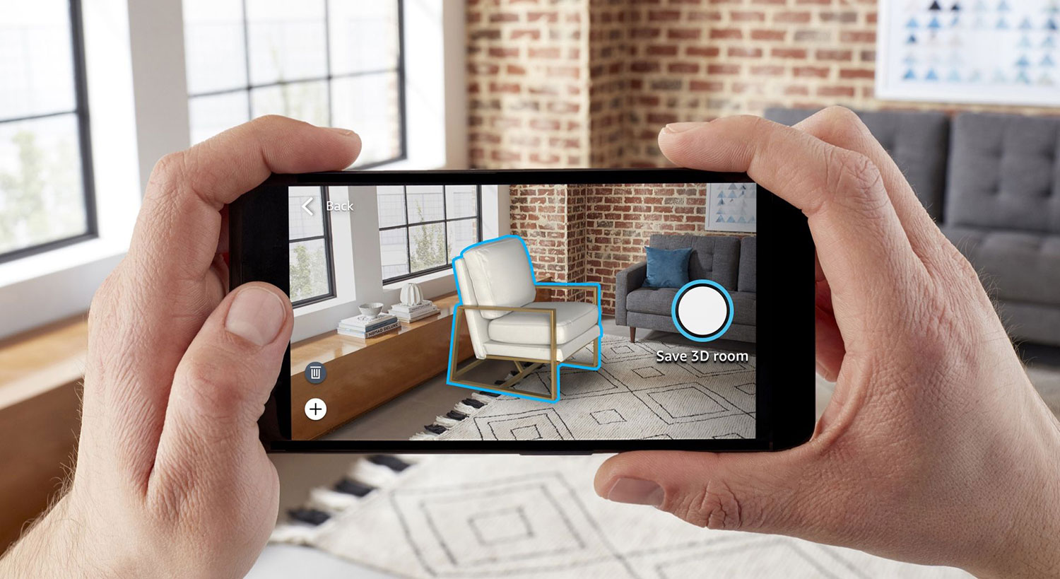 Amazon's new AR shopping tool lets you decor your room with virtual furniture.