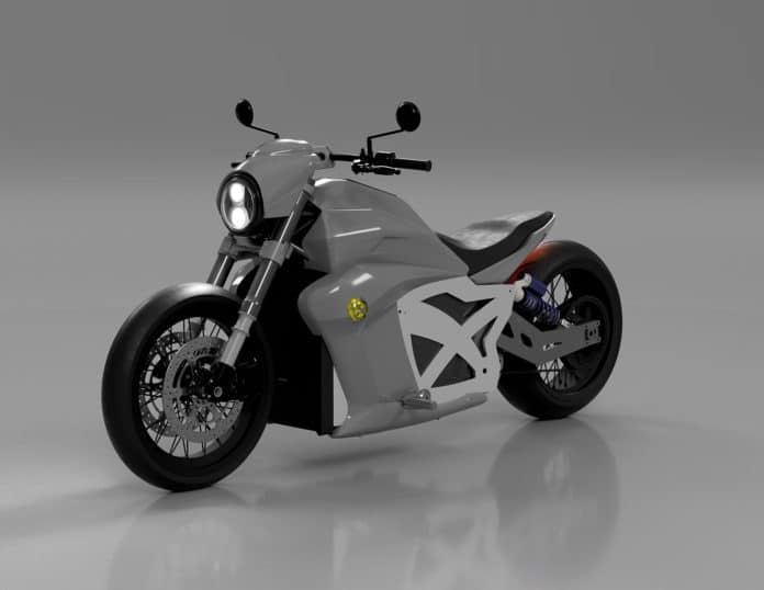 Evoke 6061 Cruiser, the electric motorcycle that charges in just 15 minutes.