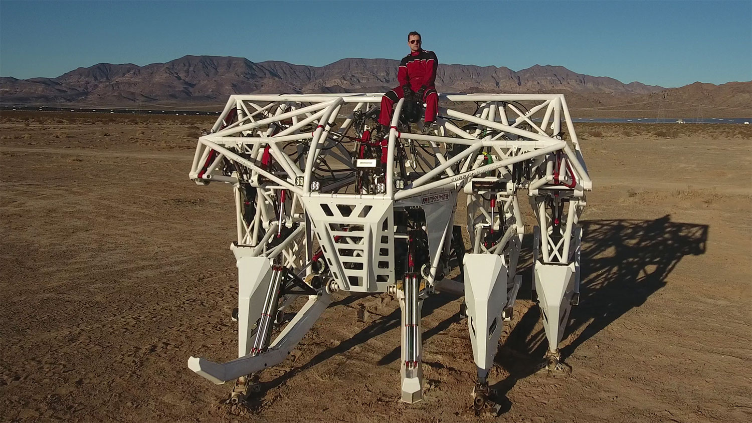 Prosthesis, a giant 9,000-pound mech suit that you can pilot.