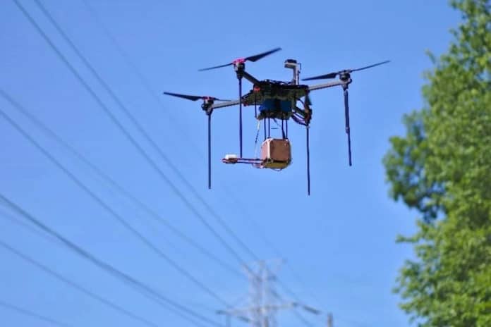 Novel sensor allows small drones to avoid energized power lines