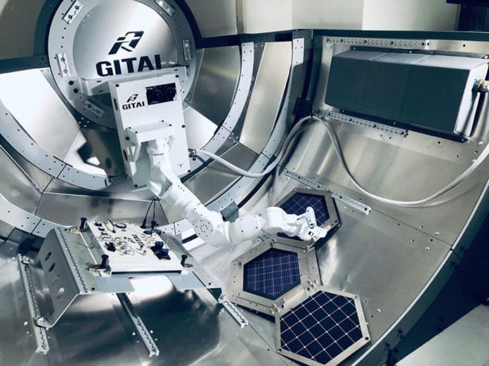 Technology demonstration of GITAI’s robot in the ISS BISHOP Airlock Module (mock-up) built at GITAI Tokyo office.
