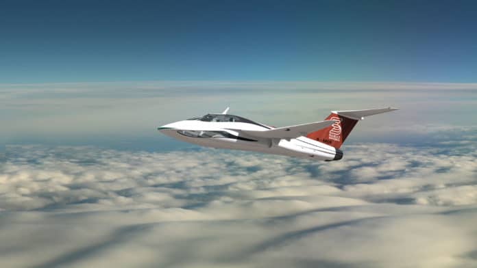 SAMAD Aerospace presents its Q-Starling high-end personal air vehicle concept.