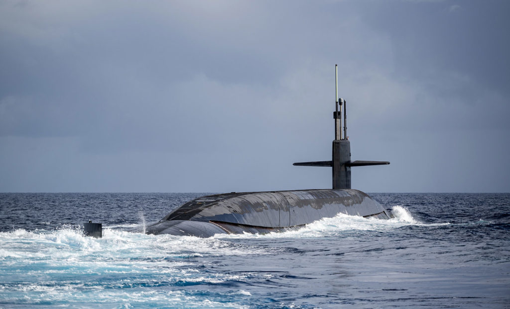 U.S. Navy's Ohio-class ballistic-missile submarine USS Henry M. Jackson (SSBN 730).