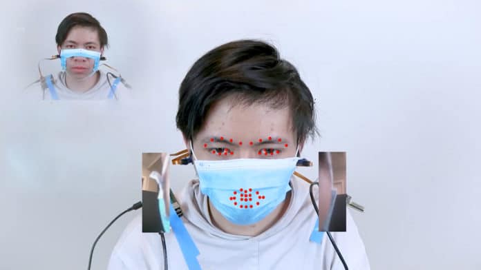 Researchers invent earphone that tracks facial expressions, even with masks.