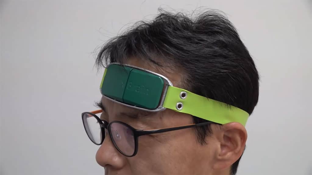 Brain-controlled headband device.