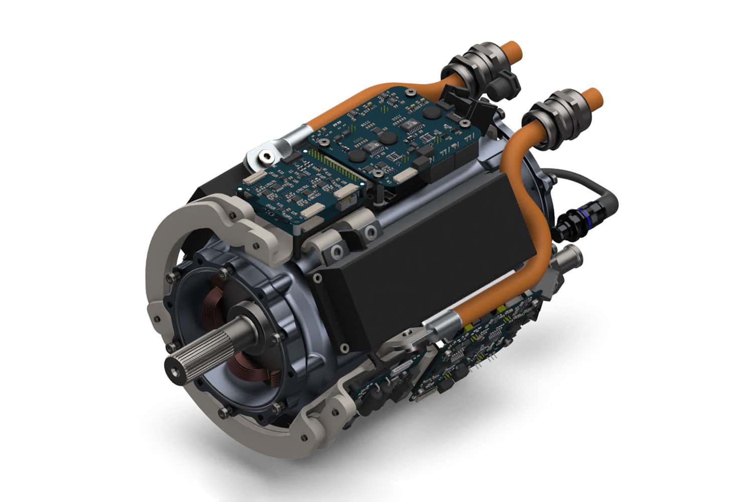 The HPDM-250 is an ultra-high power density integrated motor drive for electric aircraft.