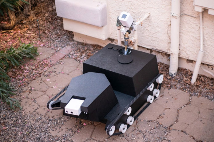 Yardroid, a smart landscaping robot that can automate gardening work.