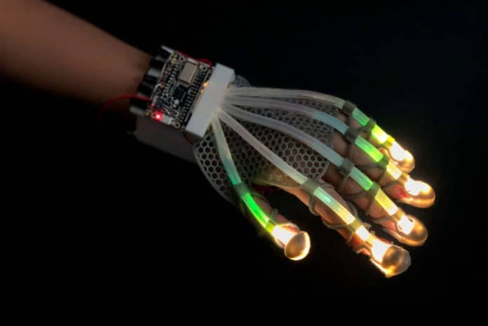 New stretchable skin sensor gives robots and VR a human touch.