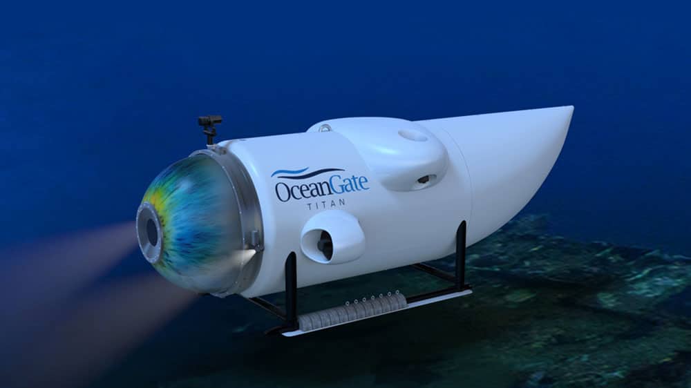 Titan, the world’s only 5-person submersible capable of reaching 4,000 meters.