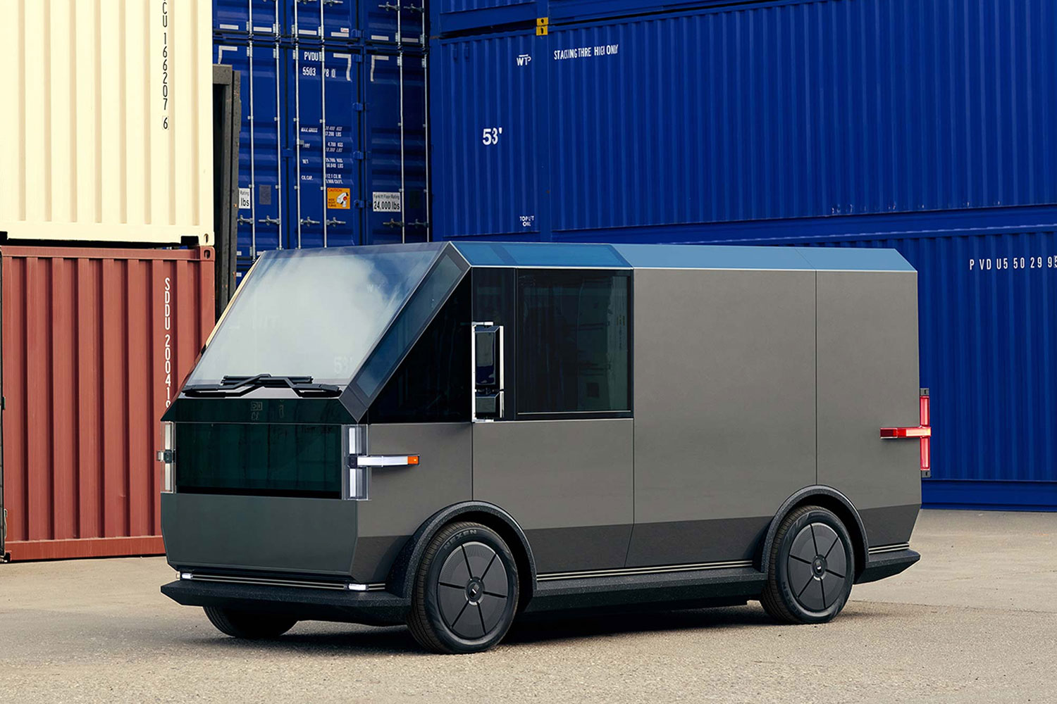Canoo presents its second last-mile all-electric multi-purpose delivery van. Credit: Canoo