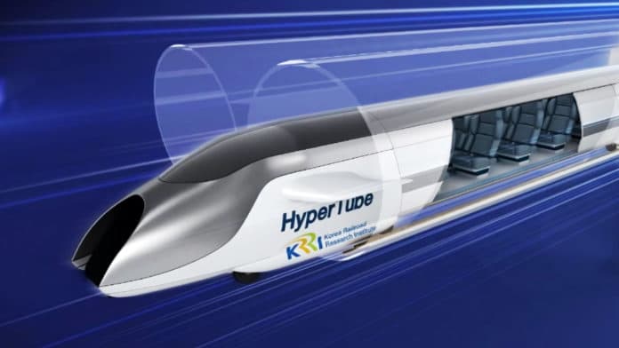 South Korea's Hyper-Tube train reaches over 1,000 km/h in a test.