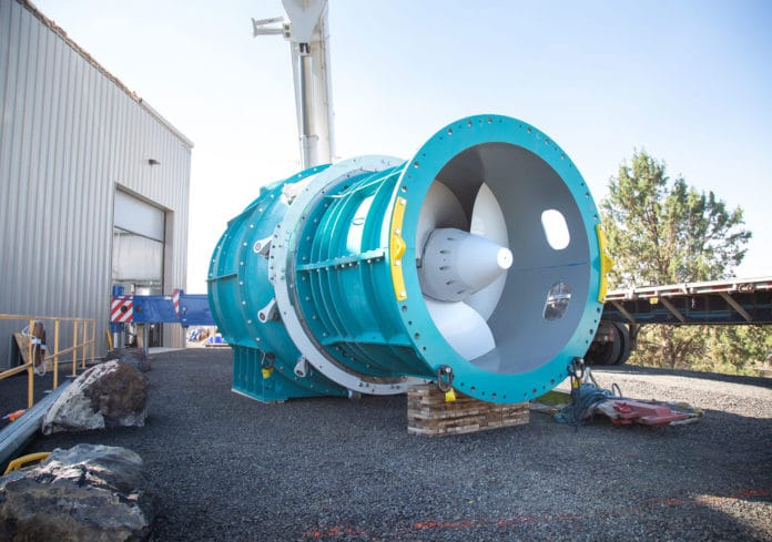 Natel Energy builds blunt-bladed, Restoration Hydro Turbine allows 100% safe fish passage.