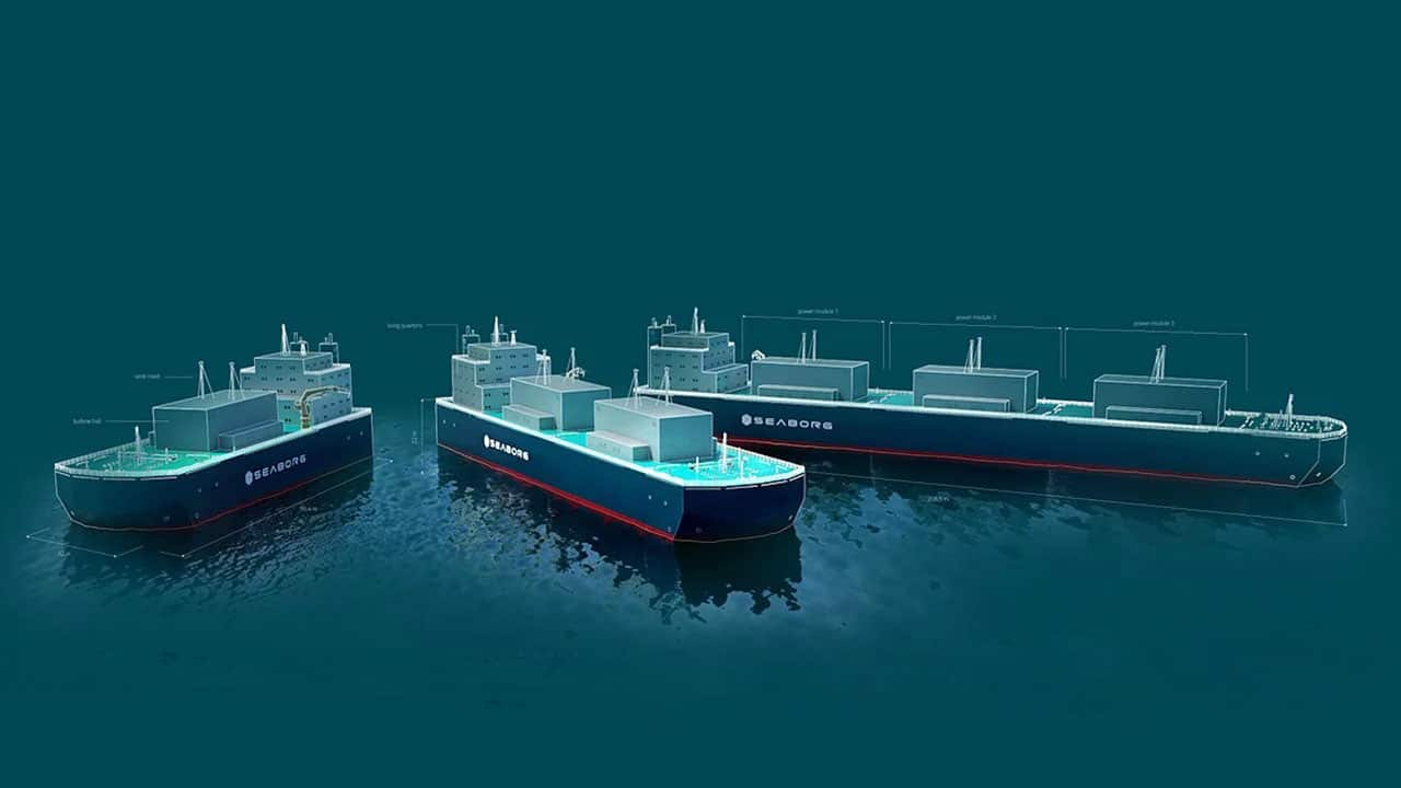 Seaborg plans to deploy the first floating nuclear power barges by 2025.