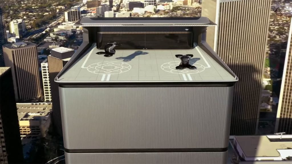 General Motors presents a flying Cadillac that can land on rooftops.