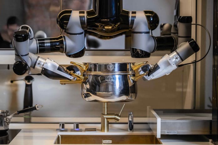 Moley robotic kitchen assistant can cook up to 5,000 different recipes.