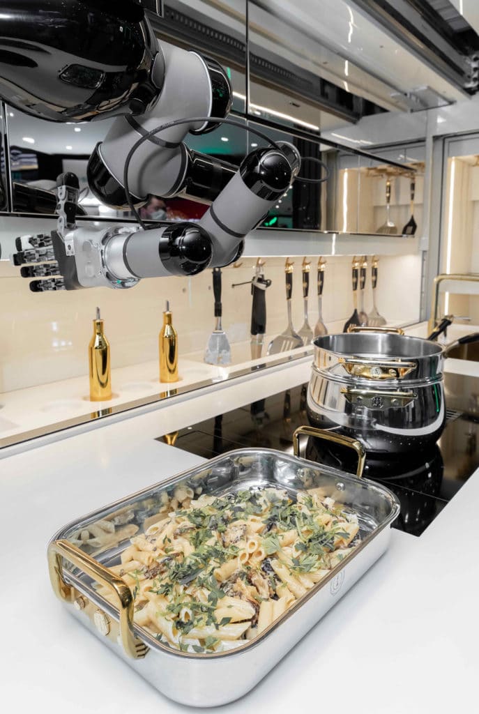 Moley robotic kitchen assistant can cook up to 5,000 different recipes.