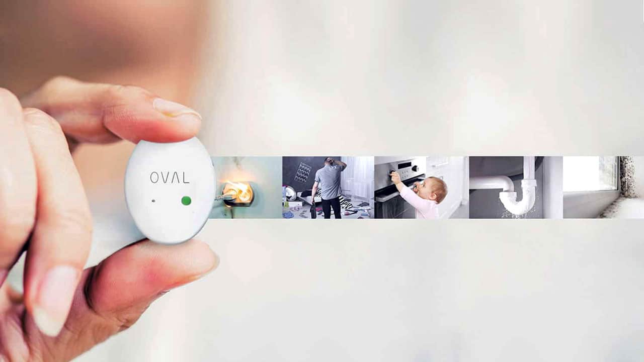 Meet OVAL, an all-in-one sensor that alerts you in real-time to theft, water leaks.